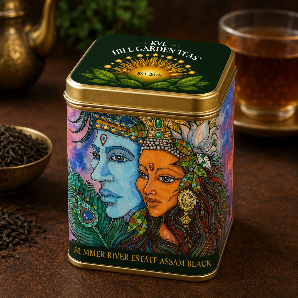Summer River Estate Assam Black — original artwork by Chitran
